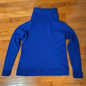 Blue Turtleneck Sweater